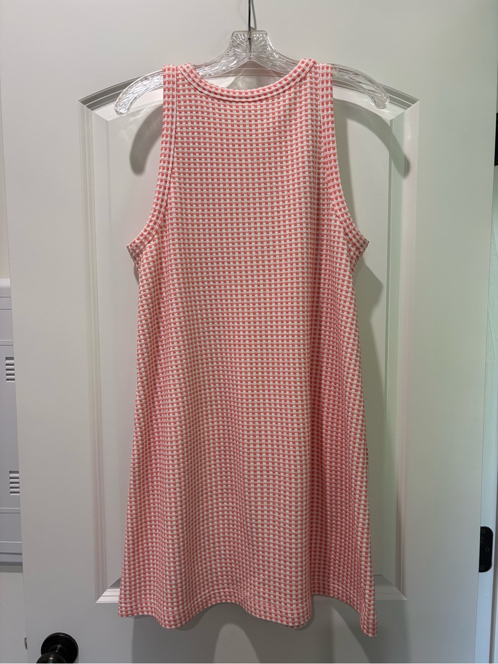Lou & Grey Pink Gingham Sleeveless Shift Dress - Picture 3 of 4